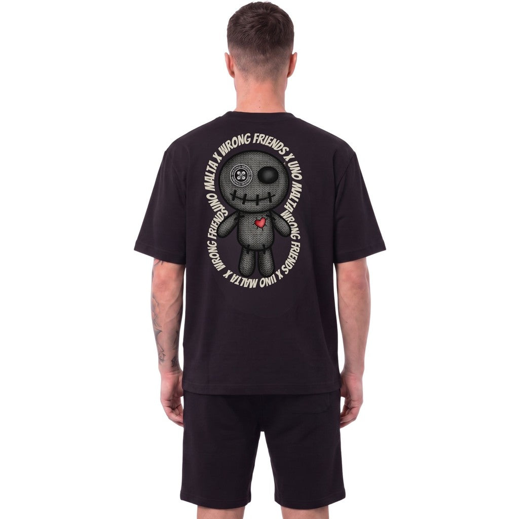 WRONG FRIENDS WRONG FRIENDS x UNO MALTA T-SHIRT 002 T-SHIRTS BLACK
