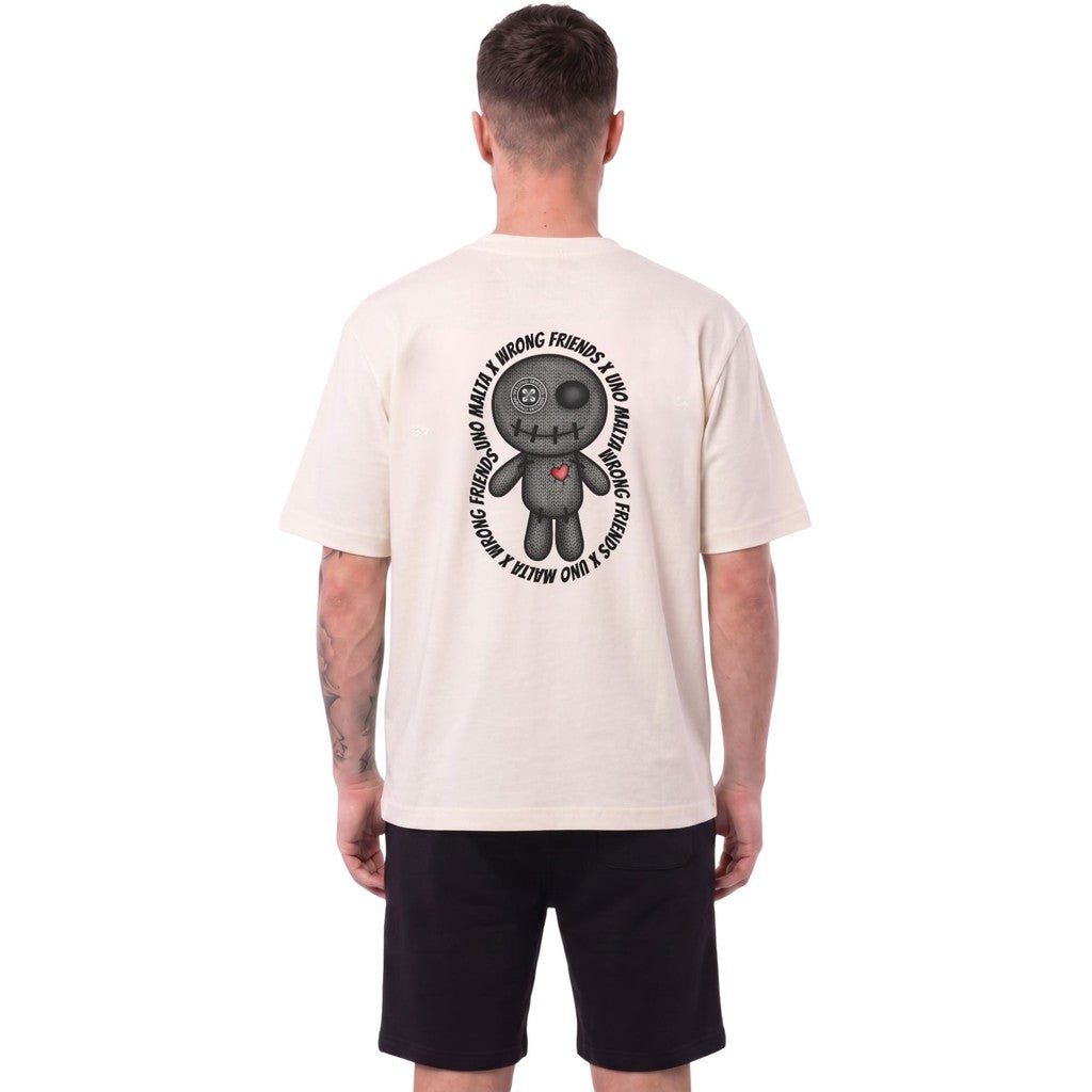 WRONG FRIENDS WRONG FRIENDS x UNO MALTA T-SHIRT 002 T-SHIRTS COCONUT WHITE