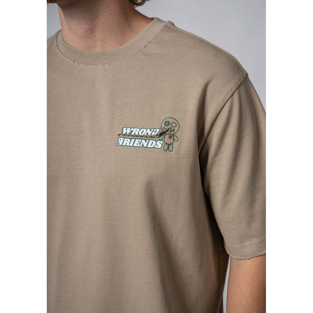 WRONG FRIENDS ZAMAYA T-SHIRT T-SHIRTS SAND