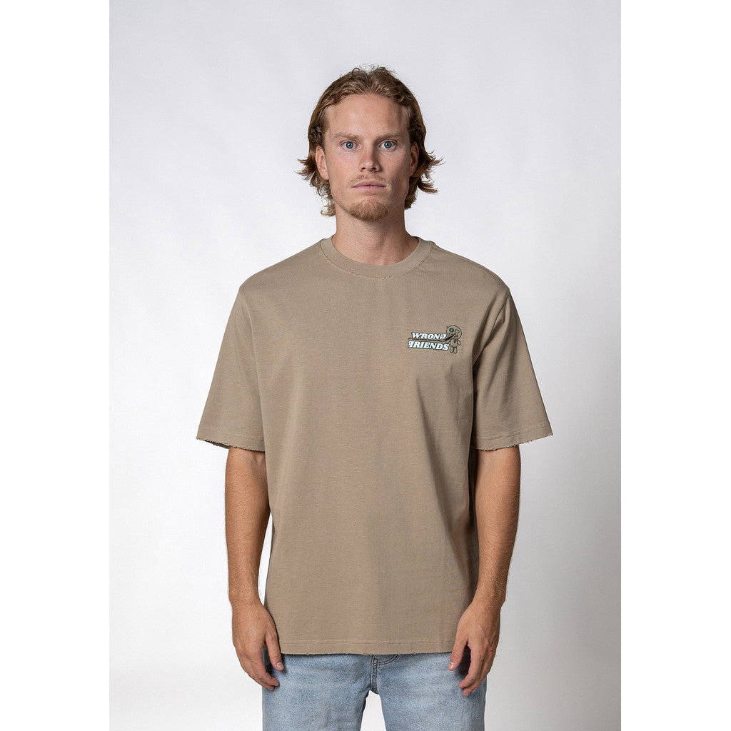 WRONG FRIENDS ZAMAYA T-SHIRT T-SHIRTS SAND